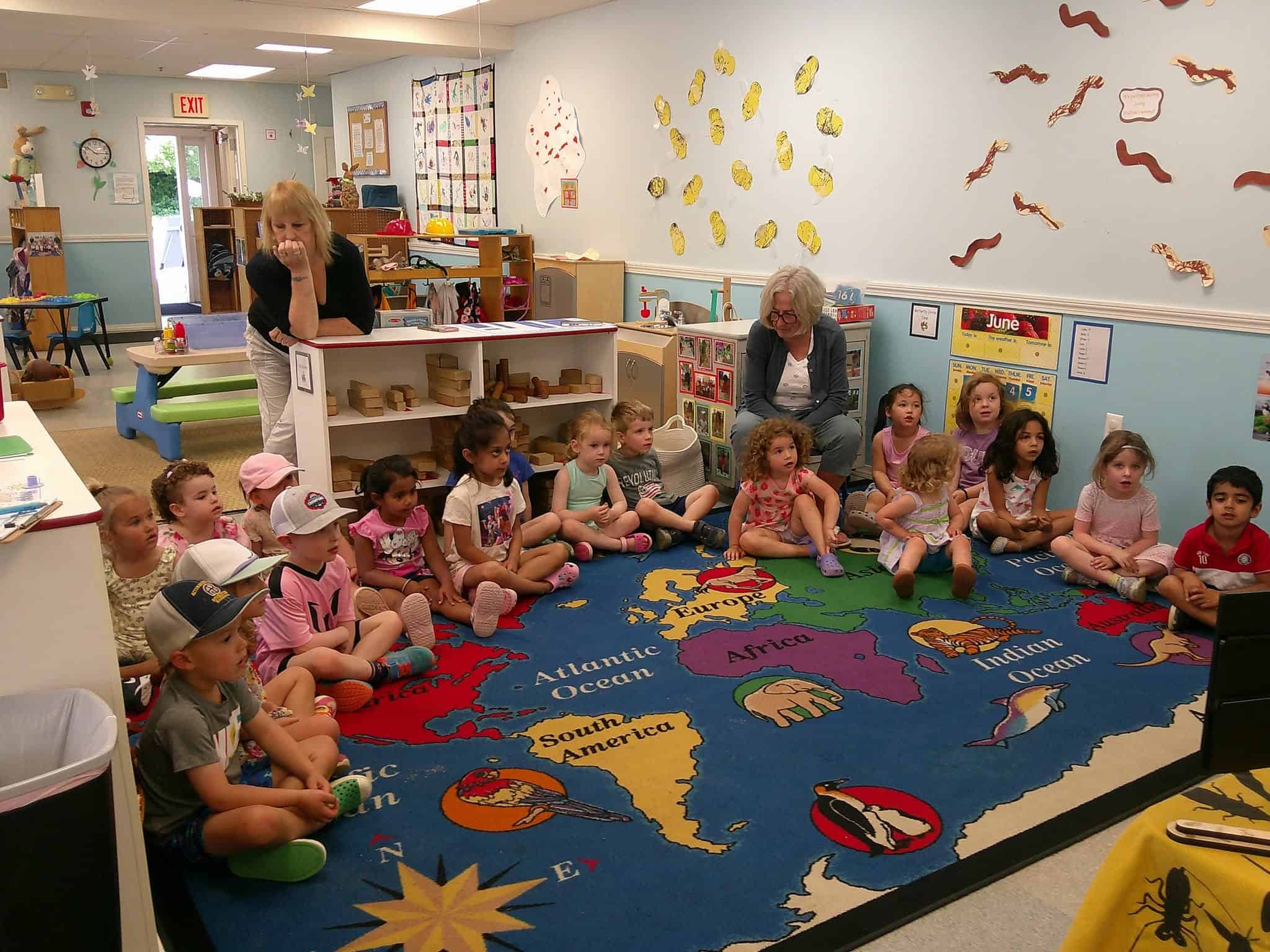 Kids in a circle at Boxboro Children Center
