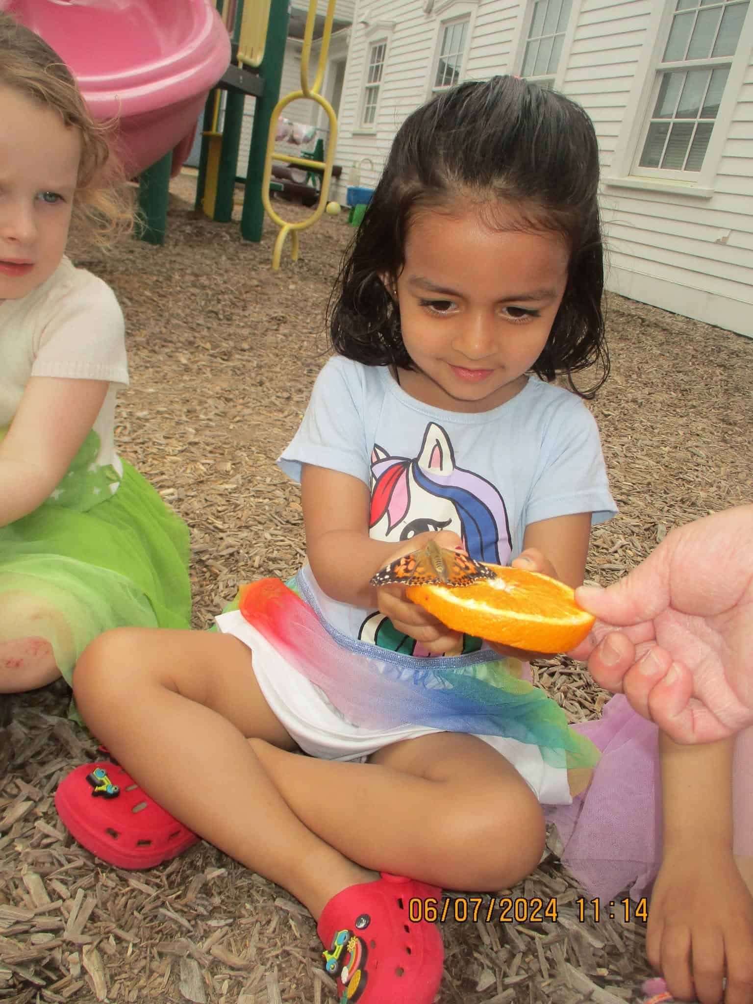 Toddler exploring in the Tadpole program at Boxboro Children Center